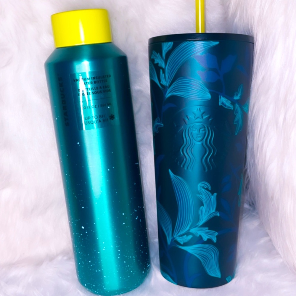 Limited addition metal Starbucks tumbler set